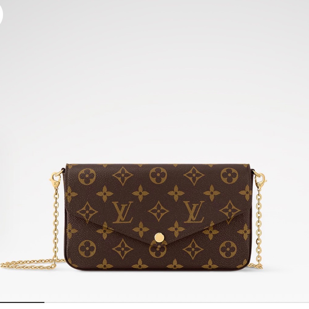 Louis Vuitton Monogram Pochette Félicie - Brown/Gold